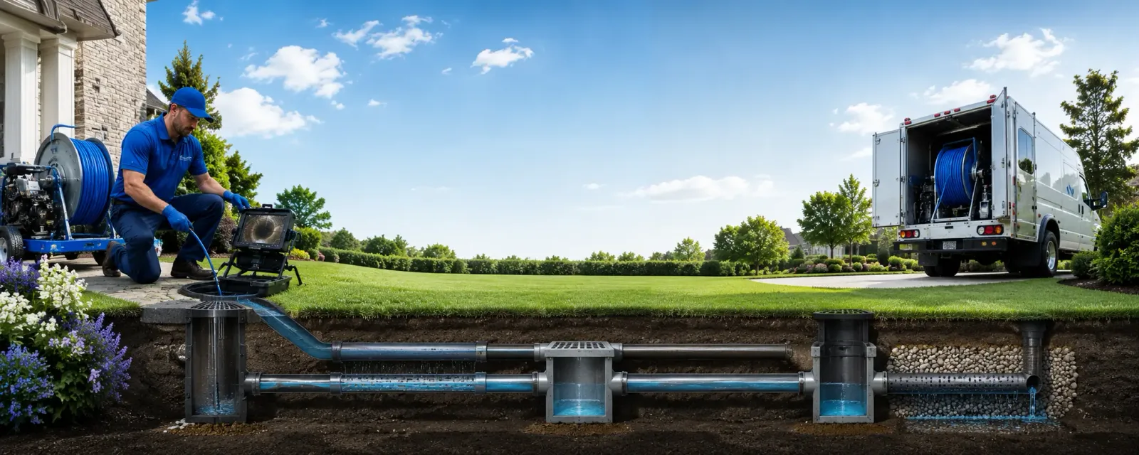 Outdoor drain cleaning information for Fenton, IL